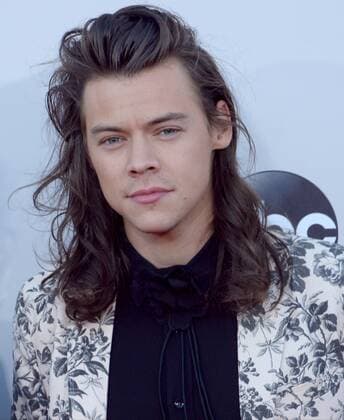Recording artist Harry Styles of One Direction arrives for the 43rd annual American Music Awards held at Microsoft Theater in Los Angeles on November 22, 2015.  LAP20151122151 JIMxRUYMEN