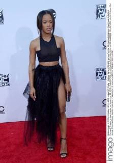 Actress Serayah McNeill arrives for the 43rd annual American Music Awards held at Microsoft Theater in Los Angeles on November 22, 2015.  LAP20151122251 JIMxRUYMEN