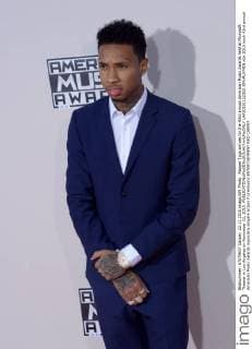 Rapper Tyga arrives for the 43rd annual American Music Awards held at Microsoft Theater in Los Angeles on November 22, 2015.  LAP20151122322 JIMxRUYMEN