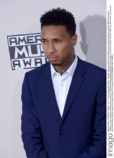 Rapper Tyga arrives for the 43rd annual American Music Awards held at Microsoft Theater in Los Angeles on November 22, 2015.  LAP20151122323 JIMxRUYMEN