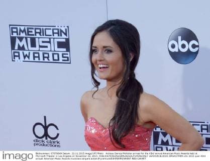 Actress Danica McKellar arrives for the 43rd annual American Music Awards held at Microsoft Theater in Los Angeles on November 22, 2015.  LAP20151122333 JIMxRUYMEN