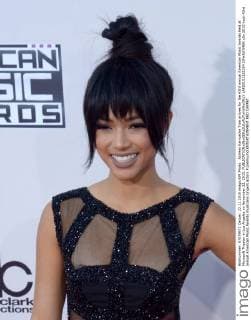 Actress Karrueche Tran arrives for the 43rd annual American Music Awards held at Microsoft Theater in Los Angeles on November 22, 2015.  LAP20151122354 JIMxRUYMEN