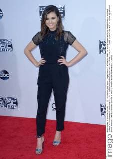 Singer Becky G arrives for the 43rd annual American Music Awards held at Microsoft Theater in Los Angeles on November 22, 2015.  LAP20151122498 JIMxRUYMEN