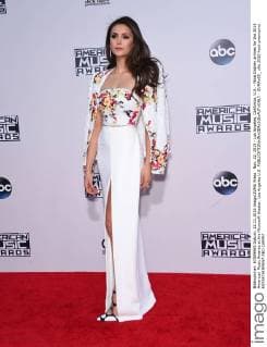Nov. 22, 2015 - Los Angeles, California, U.S. - Nina Dobrev arrives for the 2015 American Music Awards at the Microsoft theater. Los Angeles U.S. - ZUMAo05_