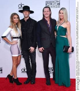 Nov. 22, 2015 - Los Angeles, California, U.S. - Florida Georgia Line arrives for the 2015 American Music Awards at the Microsoft theater. Los Angeles U.S. - ZUMAo05_