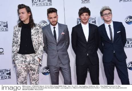 Nov. 22, 2015 - Los Angeles, California, U.S. - One Direction arrives for the 2015 American Music Awards at the Microsoft theater. Los Angeles U.S. - ZUMAo05_