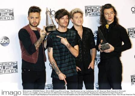 One Direction bei der Verleihung der 43. American Music Awards im Microsoft Theatre. Los Angeles, 22.11.2015 Foto:xD.xBedrosianx xFuturexImage