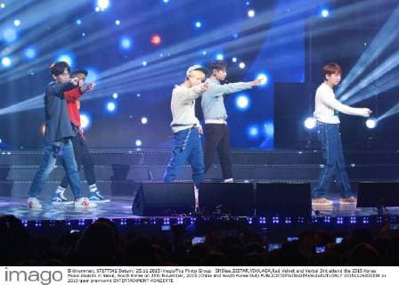SHINee,SISTAR,VIXX,AOA,Red Velvet and Verbal Jint attend the 2015 Korea Music Awards in Seoul, South Korea on 25th November, 2015.(China and South Korea Out)  20151126000334