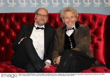 Ottmar Ehrl, Thomas Gottschalk, Querdenker Awardverleihung 2015 in der BMW Welt in Muenchen am 25.11.2015