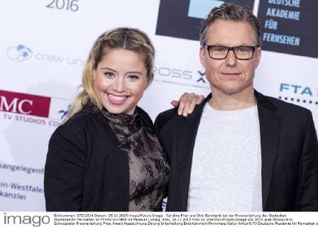 Caroline Frier und Dirk Borchardt bei der Preisverleihung der Deutschen Akademie für Fernsehen im Filmforum NRW im Museum Ludwig. Köln, 28.11.2015 Foto:xC.xHardtx xFuturexImage