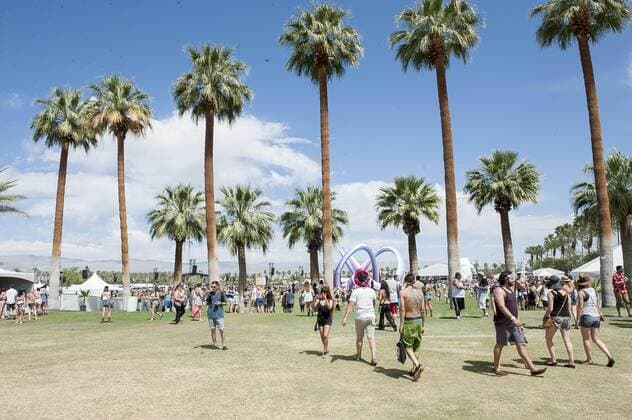 Apr 10, 2014 - Indio, California; USA - General Atmosphere of the 2014 Coachella Music & Arts Festival that is taking place at the Empire Polo Field. The three day festival will attract thousands of fans to see a variety of artist on five different stages. Copyright 2014 Jason Moore. - ZUMAm78