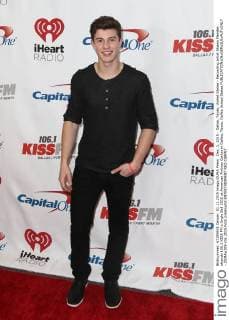 Dec. 1, 2015 - Dallas, Texas, United States - Recording artist Shawn Mendes attends 106.1 KISS FM s Jingle Ball 2015 at American Airlines Center in Dallas, Texas. Dallas United States - ZUMAw109