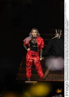 HONG KONG, CHINA - DECEMBER 02: (CHINA OUT) Singer CL of 2NE1 performs on the stage during the 2015 Mnet Asian Music Awards (MAMA) at AsiaWorld-Expo on December 2, 2015 in Hong Kong, China.  CFP476670893