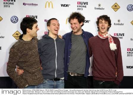 AnnenMayKantereit bei der Verleihung der 1LIVE Krone 2015 in der Jahrhunderthalle. Bochum, 03.12.2015 Foto:xS.xGabschx xFuturexImage