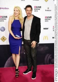 Constanze Behrends und Marco Schreyl bei der Verleihung der 1LIVE Krone 2015 in der Jahrhunderthalle. Bochum, 03.12.2015 Foto:xS.xGabschx xFuturexImage