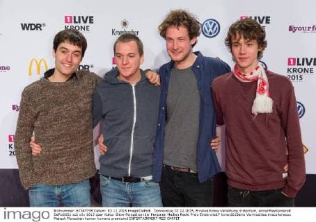 Donnerstag 03.12.2015, Einslive Krone Verleihung in Bochum, AnnenMayKantereit DeFodi001