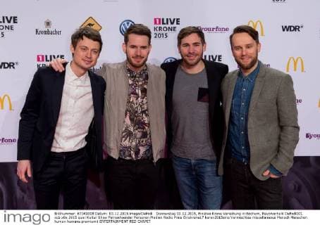 Donnerstag 03.12.2015, Einslive Krone Verleihung in Bochum, Revolverheld DeFodi001