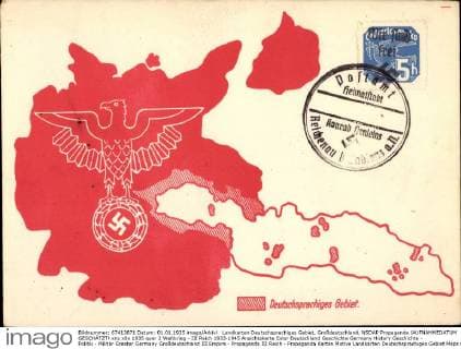 Landkarten Deutschsprachiges Gebiet, Großdeutschland, NSDAP Propaganda !AUFNAHMEDATUM GESCHÄTZT!