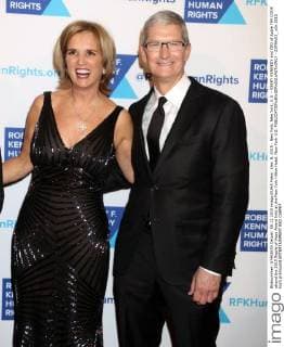 Dec. 8, 2015 - New York, New York, U.S. - KERRY KENNEDY and CEO of Apple TIM COOK attend the 2015 Ripple of Hope Award held at the New York Hilton Hotel. New York U.S. - ZUMAk03_