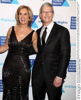 Dec. 8, 2015 - New York, New York, U.S. - KERRY KENNEDY and CEO of Apple TIM COOK attend the 2015 Ripple of Hope Award held at the New York Hilton Hotel. New York U.S. - ZUMAk03_