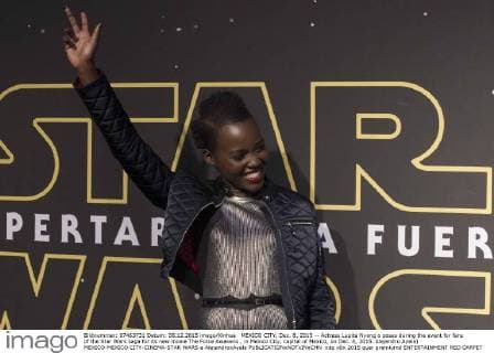 MEXICO CITY, Dec. 8, 2015 -- Actress Lupita Nyong o poses during the event for fans of the Star Wars saga for its new movie The Force Awakens , in Mexico City, capital of Mexico, on Dec. 8, 2015. Alejandro Ayala) MEXICO-MEXICO CITY-CINEMA-STAR WARS e AlejandroxAyala 