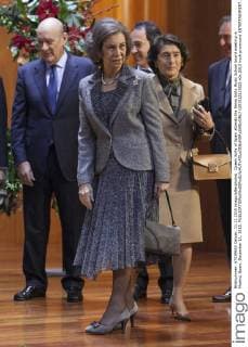 Queen Sofia of Spain attends the Reina Sofia Music School board meeting in Madrid, Spain. December 11, 2015.  (20151211002)