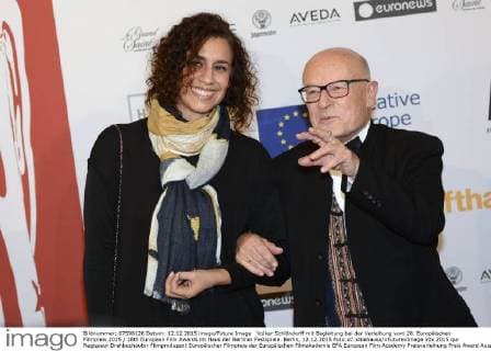 Volker Schlöndorff mit Begleitung bei der Verleihung vom 28. Europäischen Filmpreis 2015 28th European Film Awards im Haus der Berliner Festspiele. Berlin, 12.12.2015 Foto:xC.xNiehausx xFuturexImage