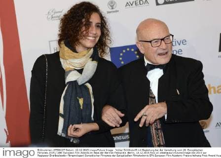 Volker Schlöndorff mit Begleitung bei der Verleihung vom 28. Europäischen Filmpreis 2015 28th European Film Awards im Haus der Berliner Festspiele. Berlin, 12.12.2015 Foto:xC.xNiehausx xFuturexImage