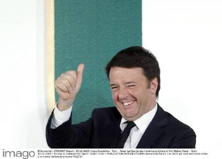 Rom - Renzi bei Sportpreis-Verleihung Collare d Oro Matteo Renzi - Rom, 15.12.2015 - Ehrung im italienischen Sport: Collari d Oro - SamanthaxZucchi