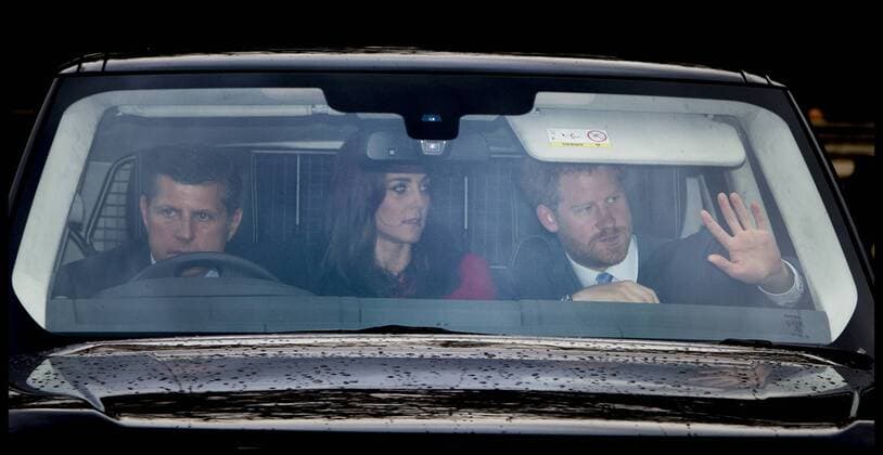. 16 12 2015. London, United Kingdom. The Queen s Christmas Lunch. Prince Harry and The Duchess of Cambridge arrive at Buckingham Palace for the The queens lunch  xAndrewxParsonsx xi-Imagesx IIM-11588-0006
