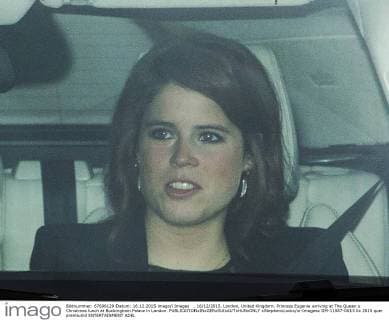 . 16 12 2015. London, United Kingdom. Princess Eugenie arriving at The Queen s Christmas lunch at Buckingham Palace in London.  xStephenxLockx xi-Imagesx IIM-11587-0013