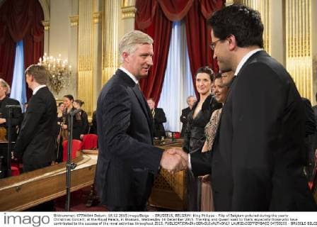 - BRUSSELS, BELGIUM: King Philippe - Filip of Belgium pictured during the yearly Christmas Concert, at the Royal Palace, in Brussels, Wednesday 16 December 2015. The King and Queen want to thank especially those who have contributed to the success of the royal activities throughout 2015.  LAURIExDIEFFEMBACQ 04759255
