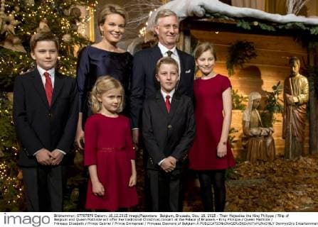 Belgium, Brussels, Dec. 16, 2015 - Their Majesties the King Philippe Filip of Belgium and Queen Mathilde will offer the traditional Christmas concert at the Palace of Brussels - King Philippe Queen Mathilde Princess Elisabeth Prince Gabriel Prince Emmanuel Princess Eleonore of Belgium Â  DannyxGys