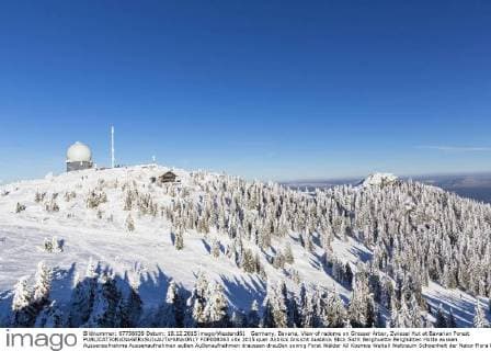 Germany, Bavaria, View of radome on Grosser Arber, Zwiesel Hut at Bavarian Forest  FOF008363