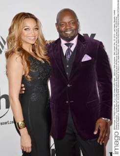 Wahl zur Miss Universe - Red Carpet Dec. 20, 2015 - Las Vegas, Nevada, United States of America - Former National Footbal League player Emmitt Smith and wife Patricia Smith attends the red carpet for the 2015 Miss Universe Pageant on December 20, 2015 at Planet Hollywood Resort & Casino in Las Vegas Nevada. Las Vegas United States of America - ZUMAt114