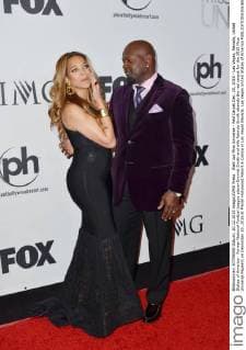 Wahl zur Miss Universe - Red Carpet Dec. 20, 2015 - Las Vegas, Nevada, United States of America - Former National Footbal League player Emmitt Smith and wife Patricia Smith attends the red carpet for the 2015 Miss Universe Pageant on December 20, 2015 at Planet Hollywood Resort & Casino in Las Vegas Nevada. Las Vegas United States of America - ZUMAt114