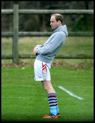 . 24 12 2015. Castle Rising, United Kingdom. Prince William and Prince Harry playing football on Christmas Eve in Castle Rising, Norfolk.  xAndrewxParsonsx xi-Imagesx IIM-11620-0028