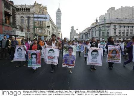 Dec. 26, 2015 - Mexico - G26121512.JPG.MEXICO, D.F. ProtestManifestacion-Normalistas.- Demonstration for further research in the case of disappeared and murdered students Foto: Agencia EL UNIVERSALLuis CortesJMA. Mexico  - ZUMAu78_