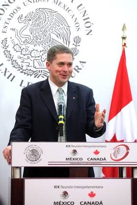 Nov. 15, 2013 - Mexico - G15111308. JPG.MEXICO, D.F. Congress Congreso-Visa-Canada.- Andrew Scheer, presidente de la Camara de los Comunes de Canada, durante la inauguracion, hoy viernes, de la XIX Reunion Interparlamentaria MÃ  - ZUMAu78