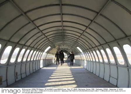 Dec. 27, 2015 - Neihuang, Henan, CHN - Neihuang, CHINA - December 27 2015: (EDITORIAL USE ONLY. CHINA OUT) A plane restaurant. Neihuang CHN  - ZUMAs145
