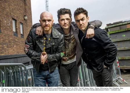 March 19, 2013 - Cardiff, Wales, Wales - Danny O Donoghue, Mark Sheehan, Glen Power. Irish R n B alternative rock influenced band The Script playing at Cardiff arena. - ZUMAz91