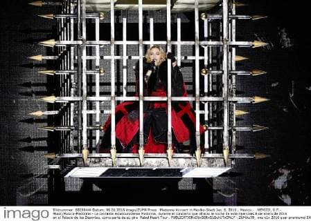 Madonna Konzert in Mexiko-Stadt Jan. 6, 2016 - Mexico - .MEXICO, D.F.- Music Musica-Madonna.- La cantante estadounidense Madonna, durante el concierto que ofrecio la noche de este miercoles 6 de enero de 2016 en el Palacio de los Deportes, como parte de su gira Rebel Heart Tour .  - ZUMAu78_
