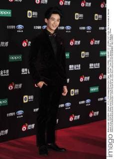 BEIJING, CHINA - JANUARY 07: (CHINA OUT) Actor Wu Lei arrives at the red carpet of the 2015 Sina Weibo Award Ceremony at China World Trade Center Tower III on January 7, 2016 in Beijing, China.  CFP477916075
