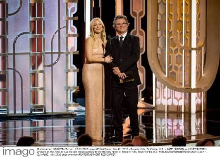 Jan 10, 2016 - Beverly Hills, California, U.S. - KATE HUDSON and KURT RUSSELL present at the 73rd Annual Golden Globe Awards at the Beverly Hilton in Beverly Hills. Beverly Hills U.S. - ZUMAz03_