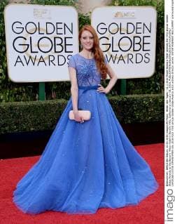 Bilder des Tages - 11.1.2016 Model Barbara Meier attends the 73rd annual Golden Globe Awards at the Beverly Hilton Hotel in Beverly Hills, California on January 10, 2016.  LAP20160110735 JIMxRUYMEN