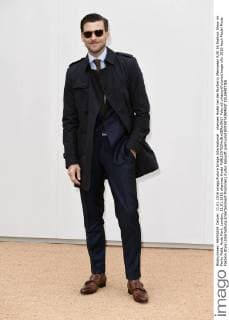 ohannes Huebl bei der Burberry Menswear A W 16 Fashion Show im Perks Field, Hyde Park. London, 11.01.2016 ohannes Huebl  Foto:xS.xVasx xFuturexImage