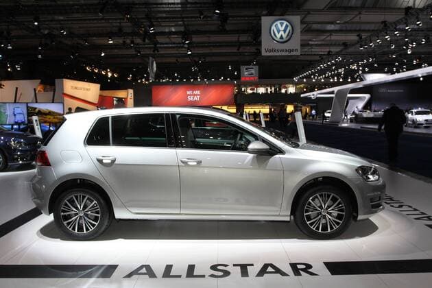 VW Golf Sondermodell Allstar, 94. European Motor Show Brussels, Salon Auto Moto, 12.-24.01.2016, Pressetag 12.01.2016, Brüssel (Belgien), Autoausstellung, Messe, Brussels Expo (Heysel)