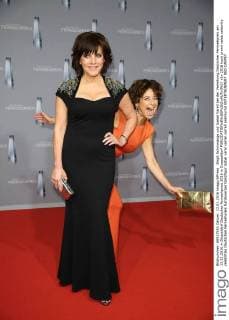 Birgit Schrowange und Isabel Varell bei der Verleihung Deutscher Fernsehpreis am 13.01.2016 in Düsseldorf Deutscher Fernsehpreis 2016 in Duesseldorf 