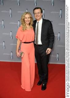 Katja Burkard und Hans Mahr bei der Verleihung Deutscher Fernsehpreis am 13.01.2016 in Düsseldorf Deutscher Fernsehpreis 2016 in Duesseldorf 
