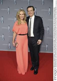 Katja Burkard mit Ehemann Hans Mahr bei der Verleihung des Deutschen Fernsehpreises 2016 in den Düsseldorfer Rheinterrassen. Düsseldorf, 13.01.2016 Foto:xS.xGabschx xFuturexImage